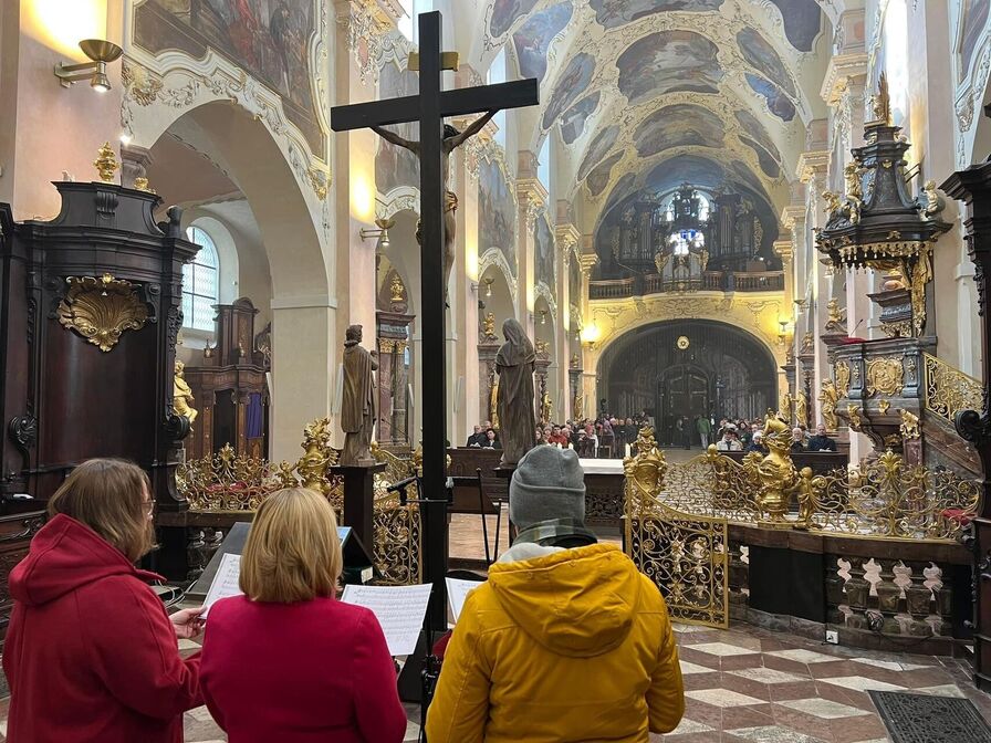 Shot from the Mass celebrated on the Feast of Christ the King on Sunday, November 26, 2023.