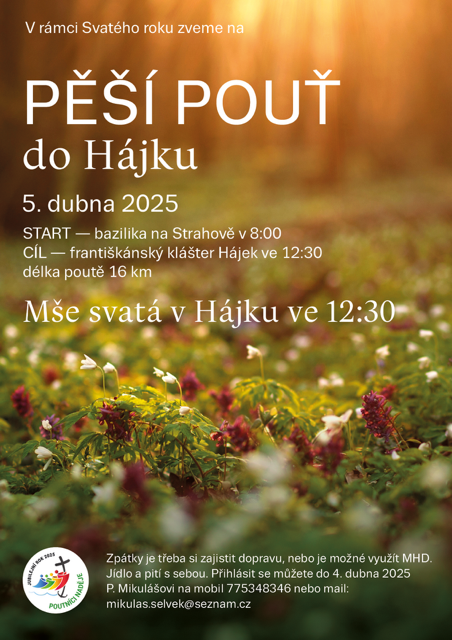 Walking pilgrimage to Hájek