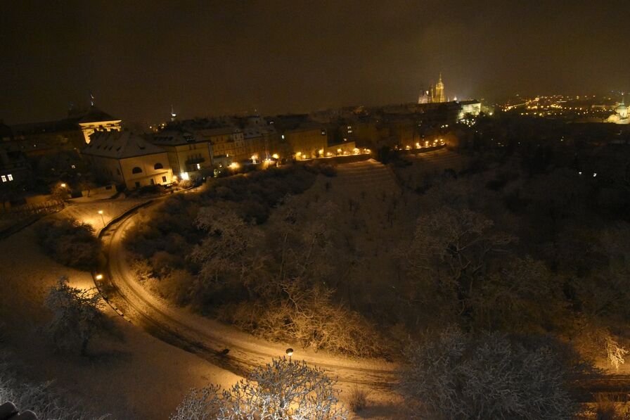 Photographs from the window of the Abbey
