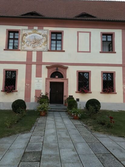 Sundial on the Milevsko Deanery,