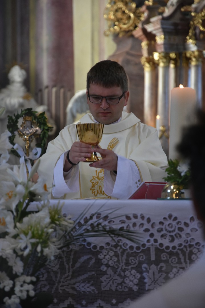 Děkovná mše svatá bratra Petra z Nové Říše v domovském klášteře
